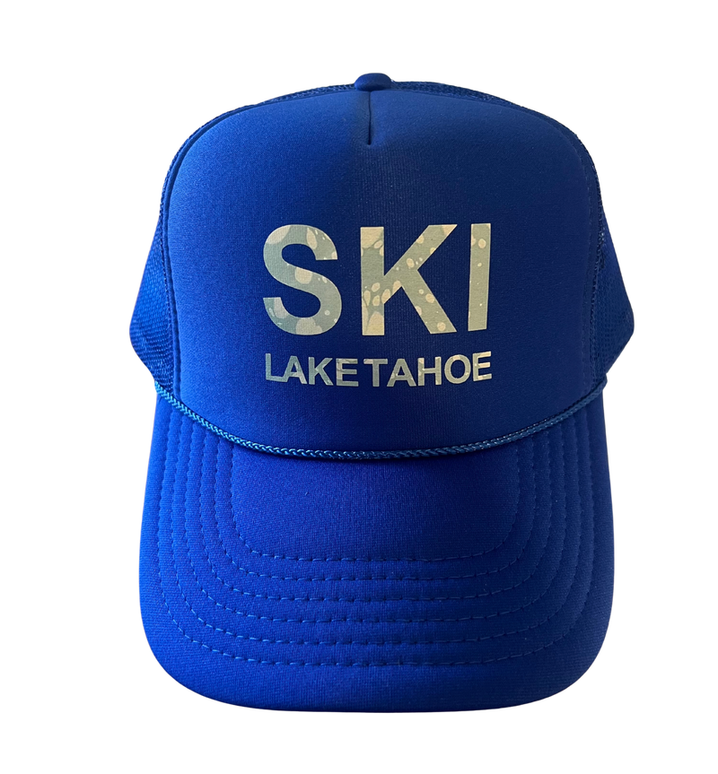 Ski Lake Tahoe Trucker Hat