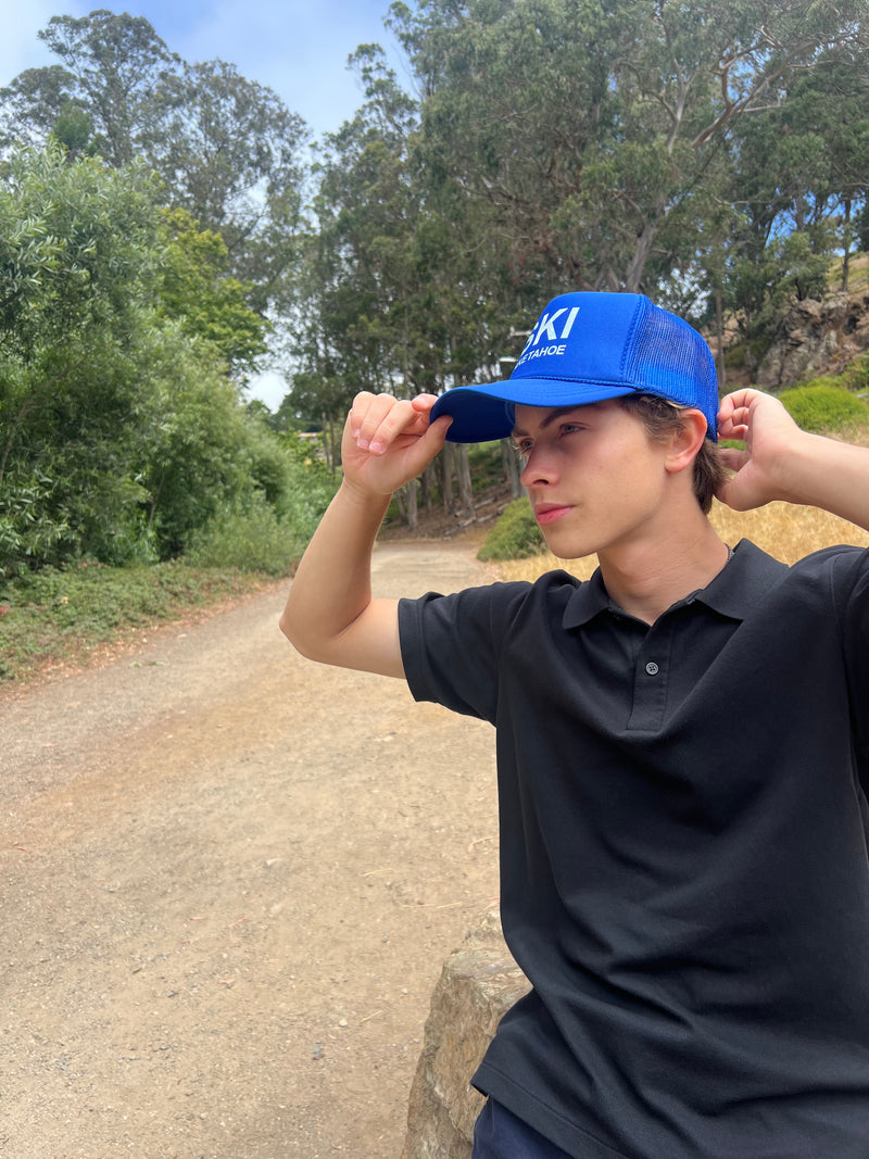 Ski Lake Tahoe Trucker Hat